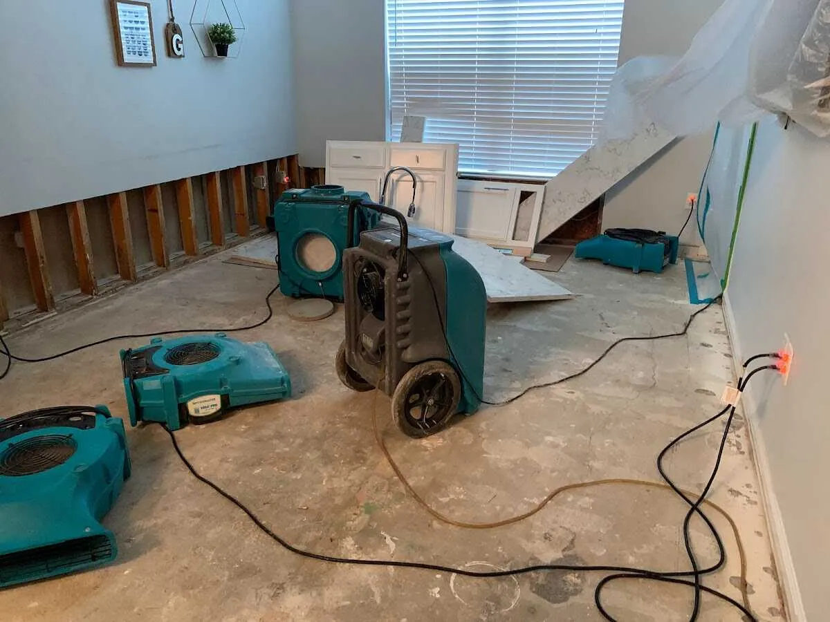 Dehumidifier in flood-cut room for Water Extraction & Removal in Grand Junction